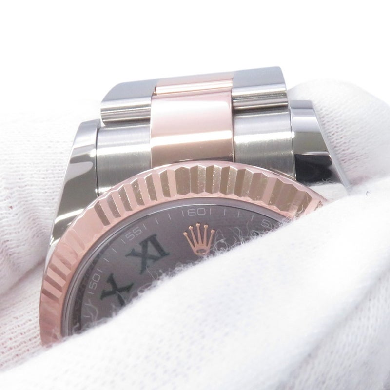 ロレックス デイトジャスト41 SS/K18PG ランダムシリアル 126331 ROLEX 腕時計 スレート文字盤