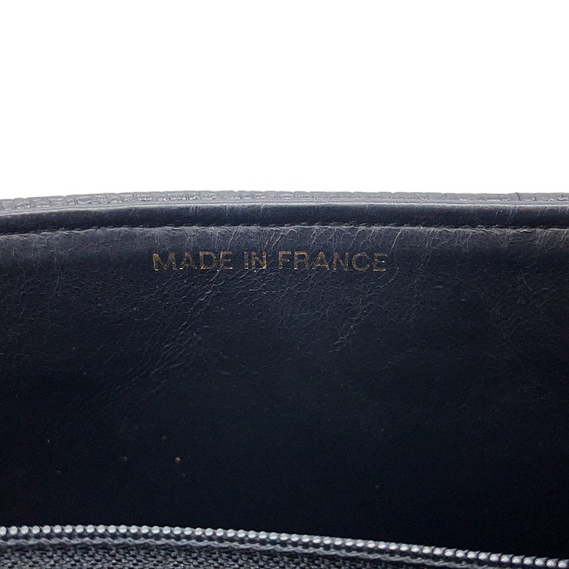 シャネル チェーンショルダーバッグ マドモアゼル ココマーク デカココ キャビアスキン CHANEL 黒