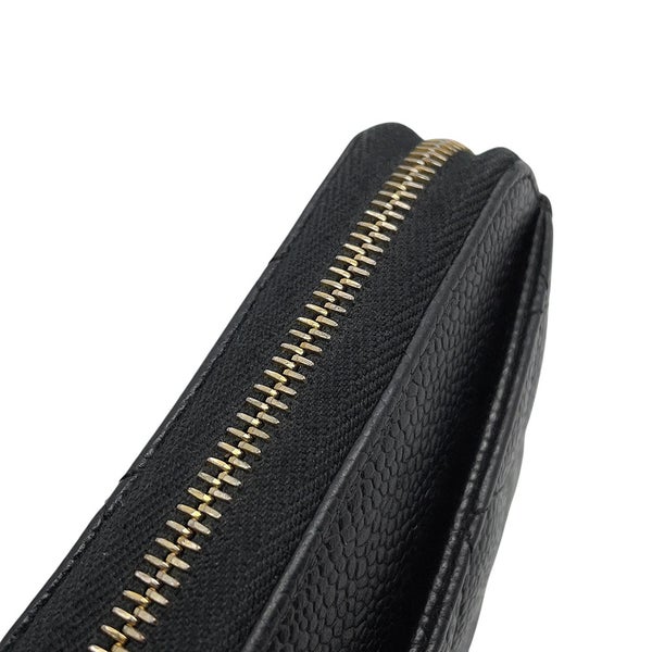 シャネル 長財布 マトラッセ クラシック ロング ジップ ウォレット ココマーク キャビアスキン A50097 CHANEL 黒