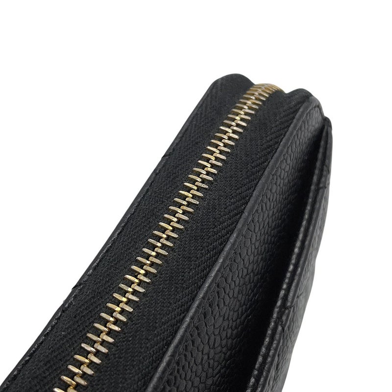 シャネル 長財布 マトラッセ クラシック ロング ジップ ウォレット ココマーク キャビアスキン A50097 CHANEL 黒
