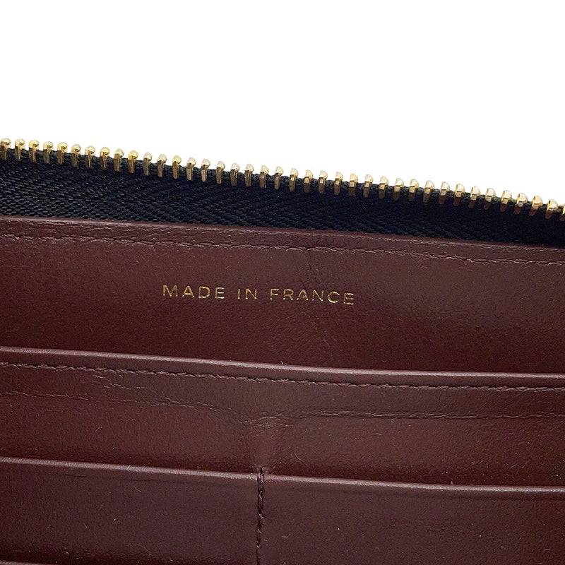 シャネル 長財布 マトラッセ クラシック ロング ジップ ウォレット ココマーク キャビアスキン A50097 CHANEL 黒