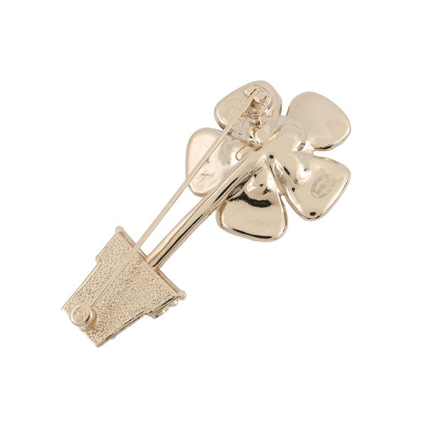 シャネル ブローチ フラワーモチーフ ココマーク フェイクパール ラインストーン B23S ABA573 CHANEL アクセサリー