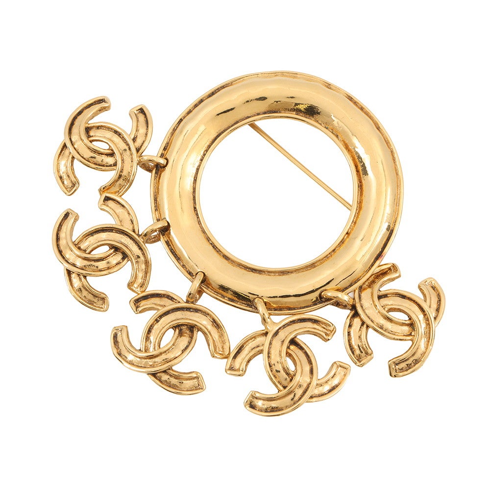 シャネル ブローチ 5連ココマーク メタル 94 P CHANEL アクセサリー