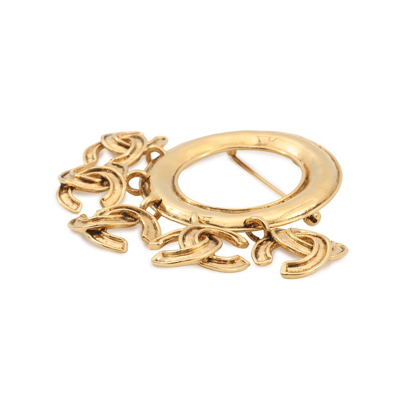 シャネル ブローチ 5連ココマーク メタル 94 P CHANEL アクセサリー