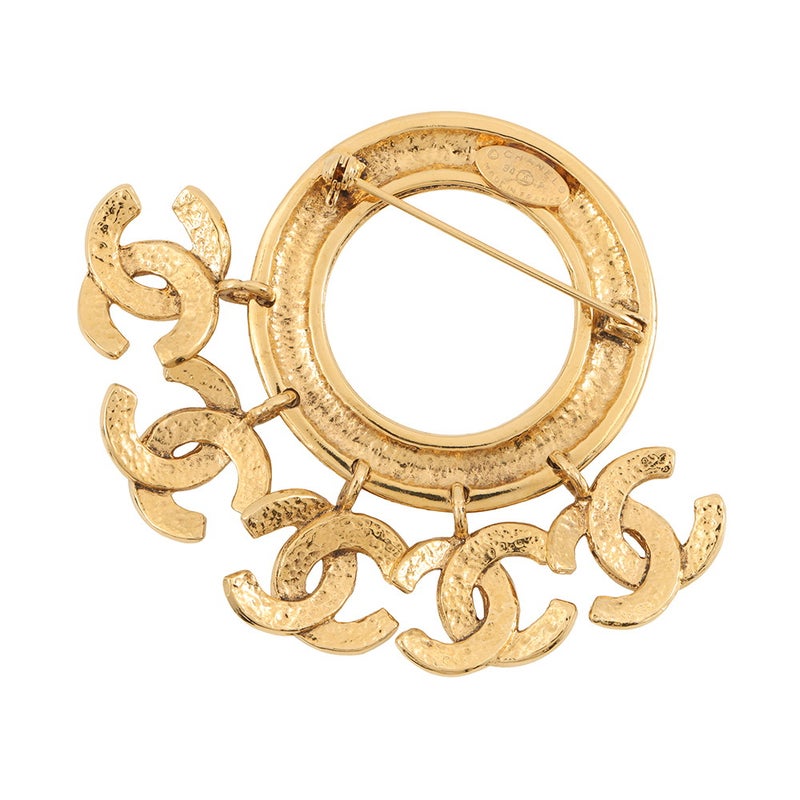 シャネル ブローチ 5連ココマーク メタル 94 P CHANEL アクセサリー