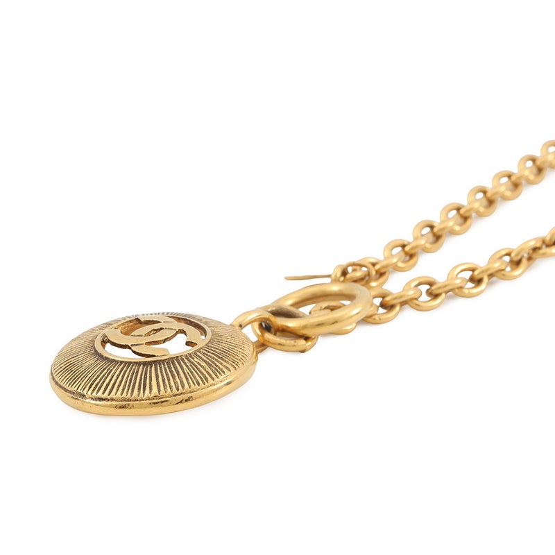 シャネル ネックレス ココマーク メタル CHANEL アクセサリー ヴィンテージ