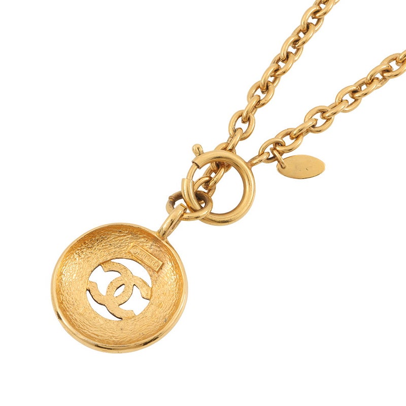 シャネル ネックレス ココマーク メタル CHANEL アクセサリー ヴィンテージ