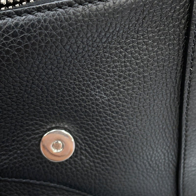 クリスチャン・ディオール ボディバッグ サドル レザー Christian Dior ウエストバッグ 黒