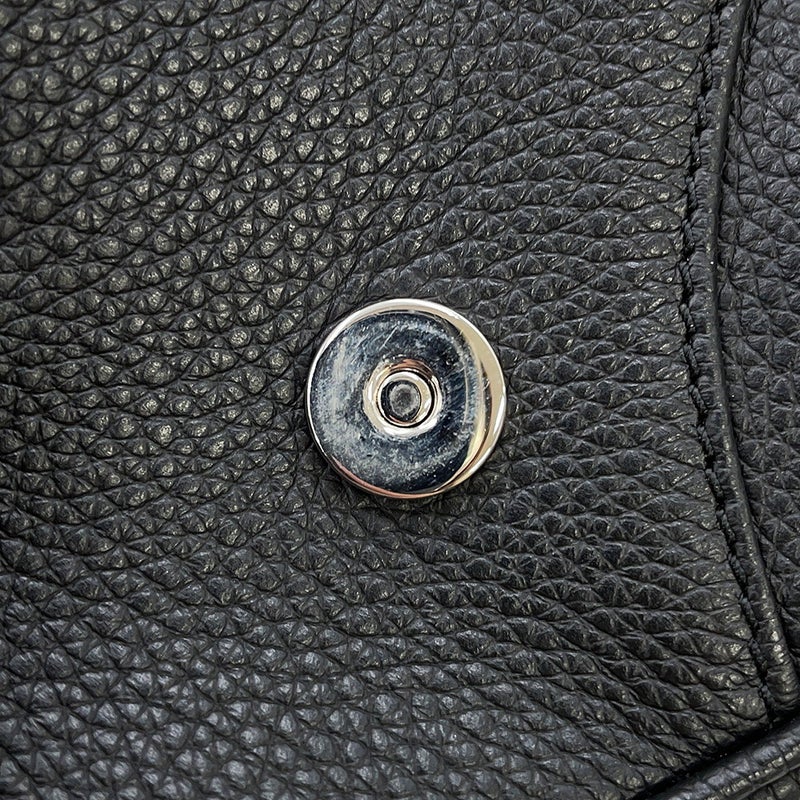 クリスチャン・ディオール ボディバッグ サドル レザー Christian Dior ウエストバッグ 黒