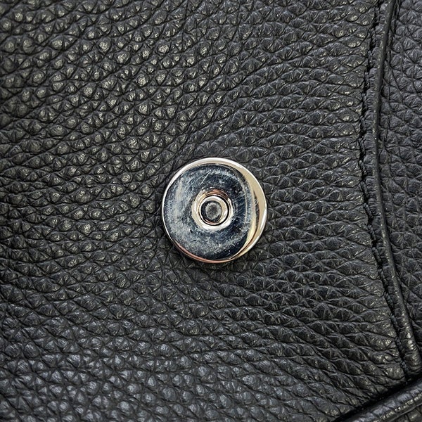 クリスチャン・ディオール ボディバッグ サドル レザー Christian Dior ウエストバッグ 黒