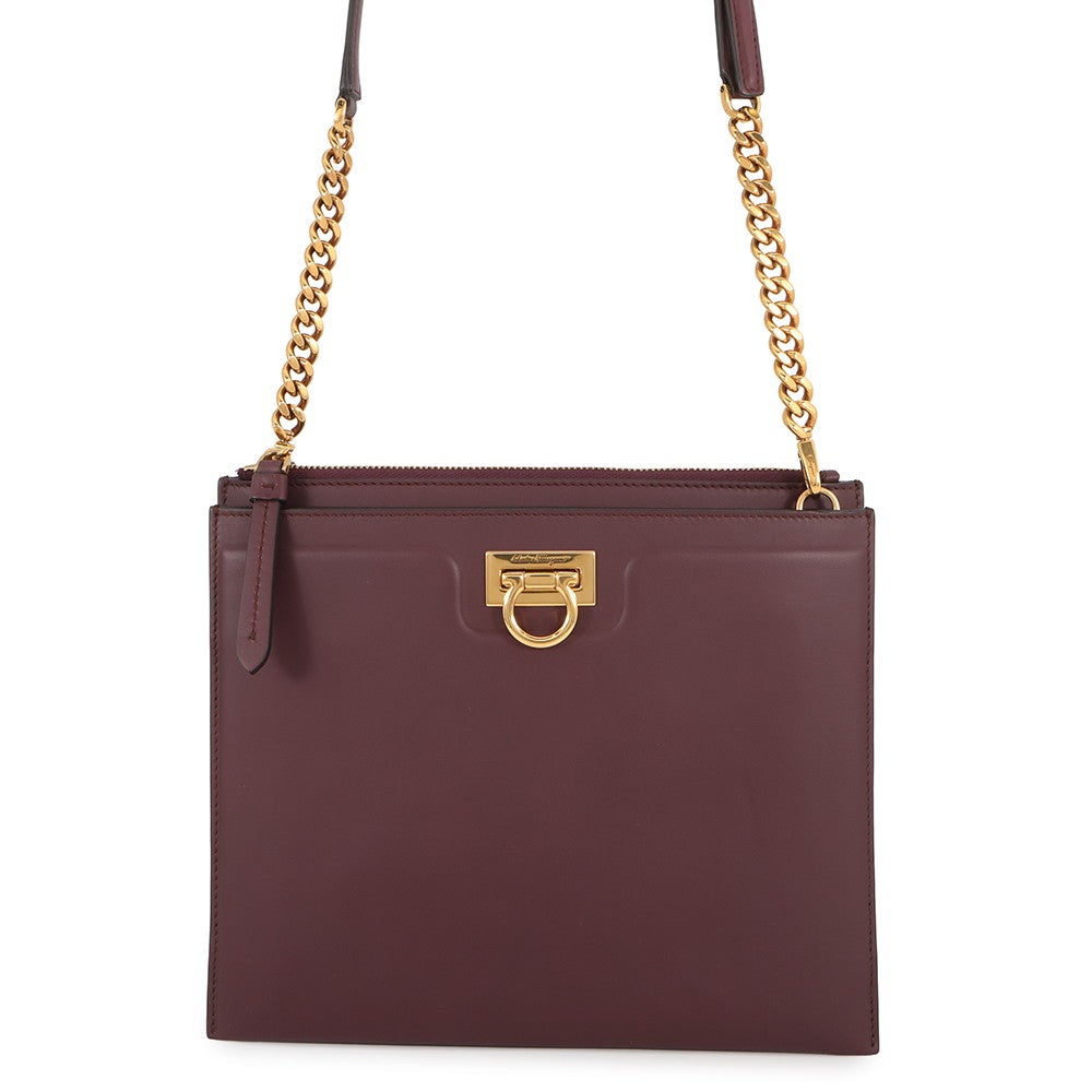 フェラガモ ショルダーバッグ ガンチーニ レザー 21I013 Ferragamo