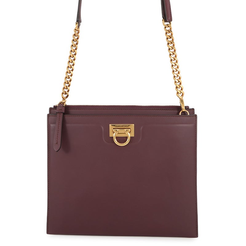 フェラガモ ショルダーバッグ ガンチーニ レザー 21I013 Ferragamo 2way