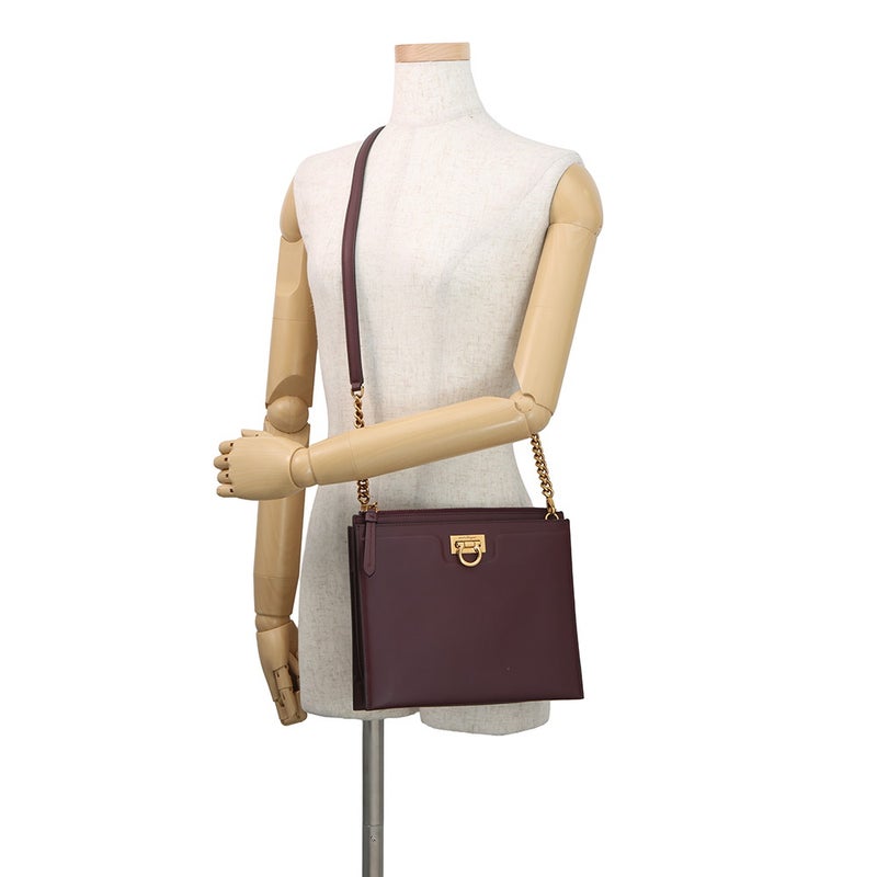 フェラガモ ショルダーバッグ ガンチーニ レザー 21I013 Ferragamo 2way