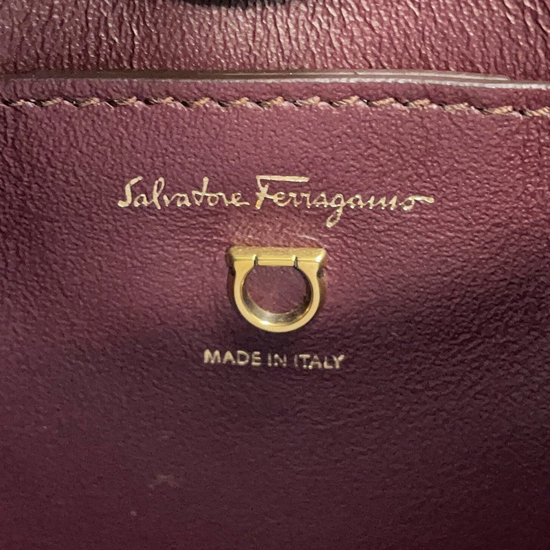 フェラガモ ショルダーバッグ ガンチーニ レザー 21I013 Ferragamo 2way