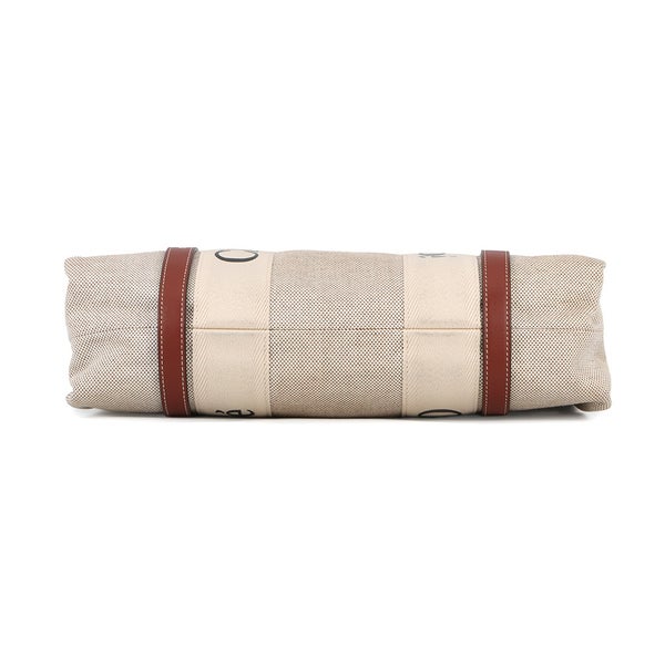 クロエ トートバッグ ウッディ WOODY キャンバス カーフレザー CHC22AS383I2690U Chloe