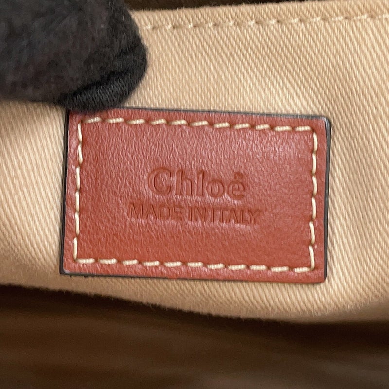 クロエ トートバッグ ウッディ WOODY キャンバス カーフレザー CHC22AS383I2690U Chloe