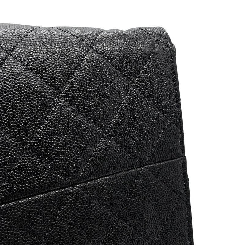シャネル チェーンショルダーバッグ CHANEL25 ミディアム ココマーク マトラッセ キャビアスキン AS5293 CHANEL 黒