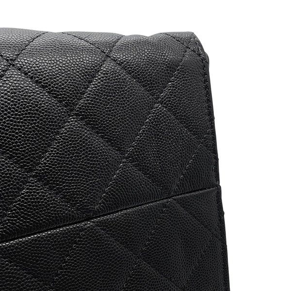 シャネル チェーンショルダーバッグ CHANEL25 ミディアム ココマーク マトラッセ キャビアスキン AS5293 CHANEL 黒