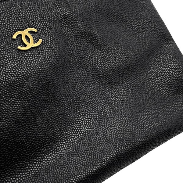 シャネル チェーンショルダーバッグ CHANEL25 ミディアム ココマーク マトラッセ キャビアスキン AS5293 CHANEL 黒
