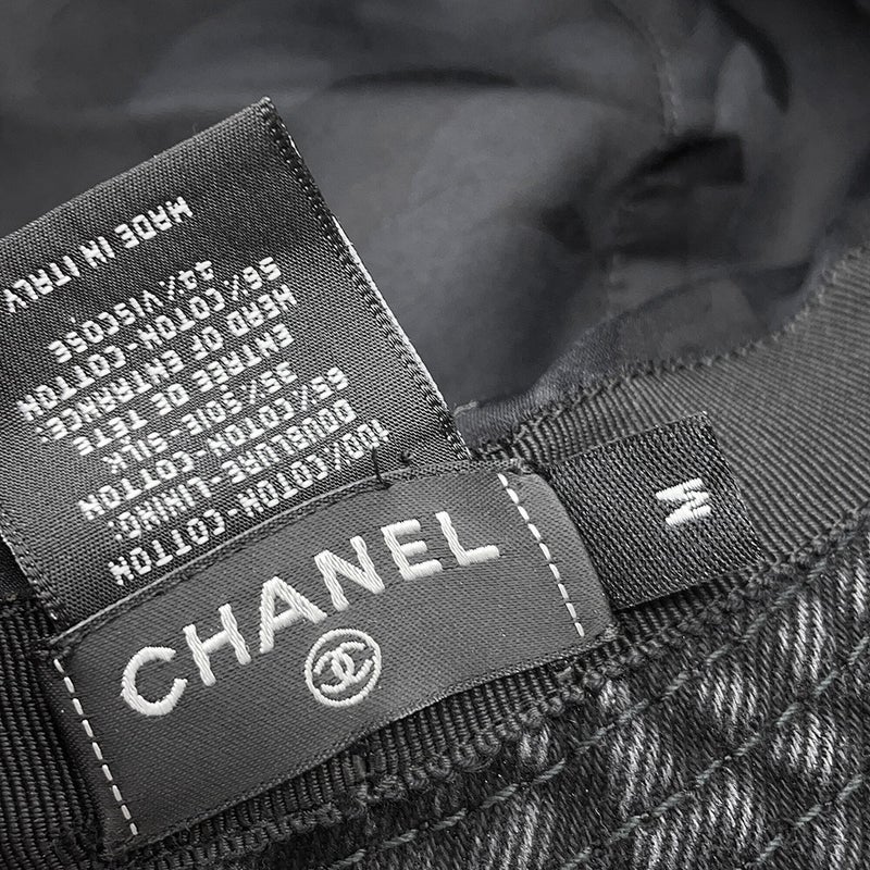 シャネル バケットハット ココマーク デニム コットン サイズM AAB065 CHANEL