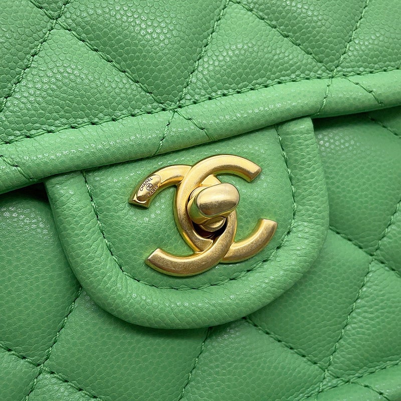 シャネル チェーンショルダーバッグ マトラッセ ココマーク キャビアスキン AS2356 CHANEL