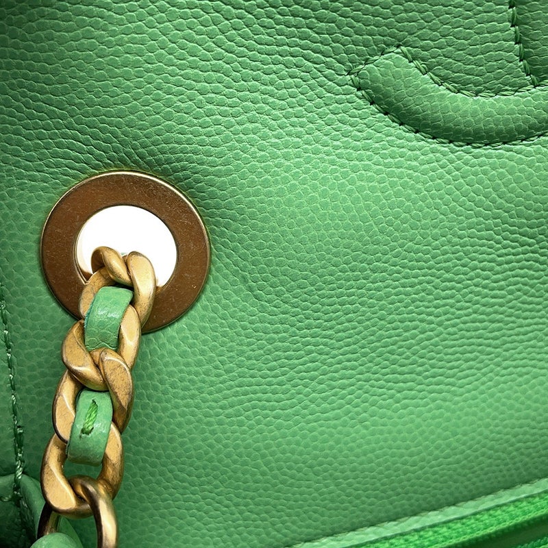 シャネル チェーンショルダーバッグ マトラッセ ココマーク キャビアスキン AS2356 CHANEL