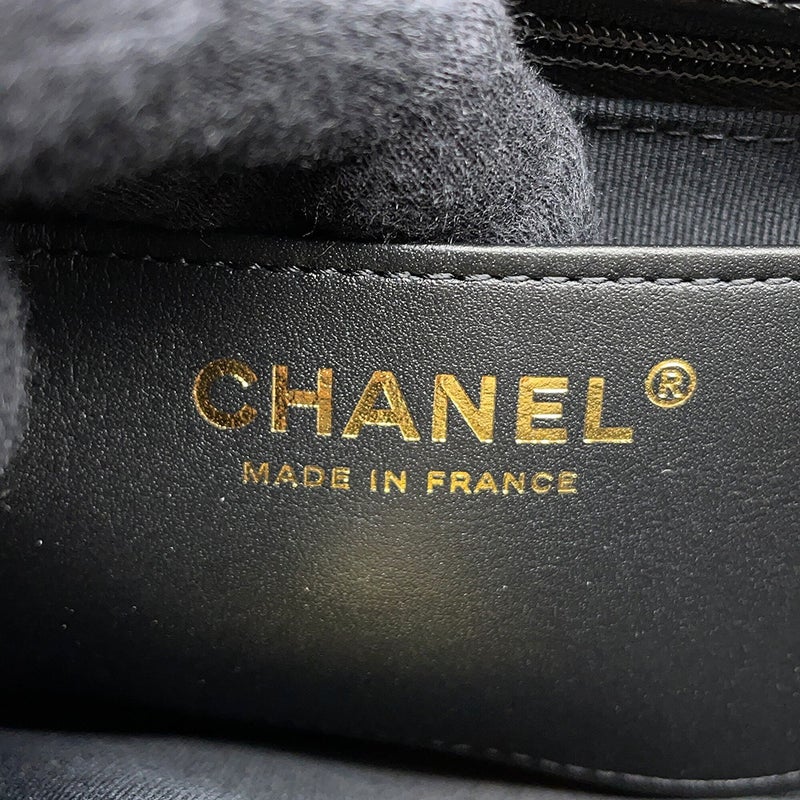 シャネル チェーンショルダーバッグ マトラッセ ココマーク レザー AS5863 CHANEL 黒