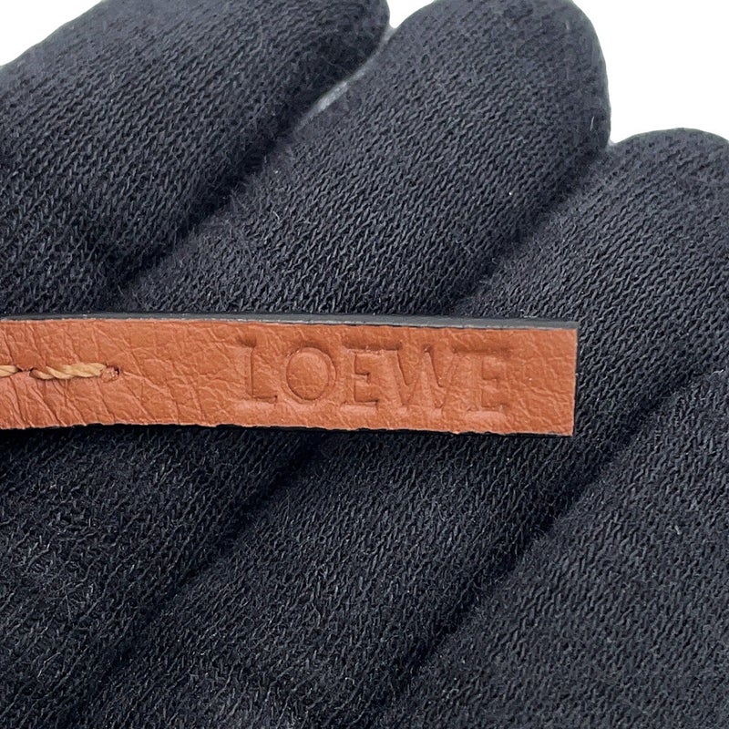 ロエベ バッグチャーム アナグラム カーフレザー C821232X01 LOEWE ブラウン