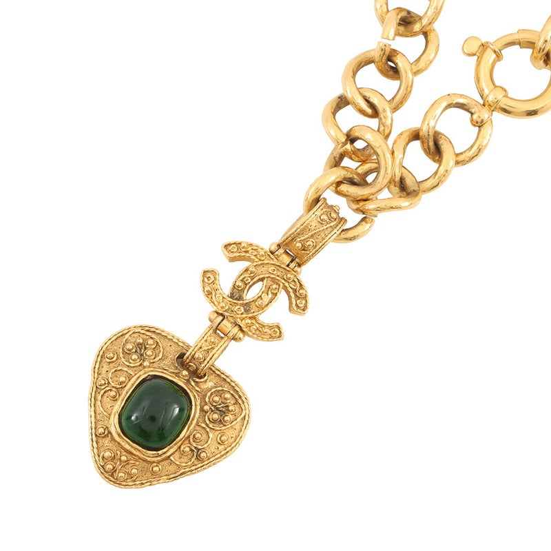 シャネル ネックレス ココマーク グリポア 94A メタル/カラーストーン CHANEL アクセサリー ヴィンテージ
