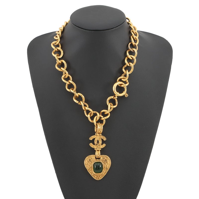 シャネル ネックレス ココマーク グリポア 94A メタル/カラーストーン CHANEL アクセサリー ヴィンテージ