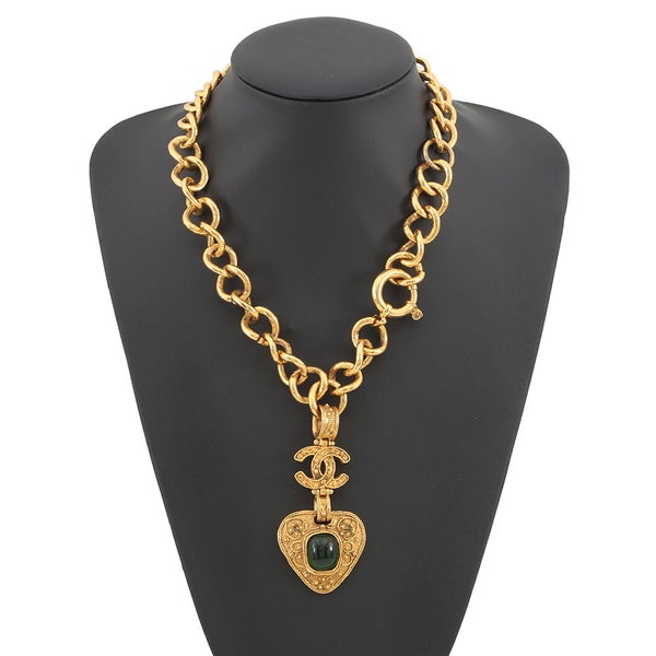 シャネル ネックレス ココマーク グリポア 94A メタル/カラーストーン CHANEL アクセサリー ヴィンテージ