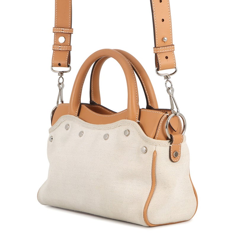 フェンディ ハンドバッグ ベルハラ レザー/キャンバス 419993 FENDI 2wayショルダーバッグ