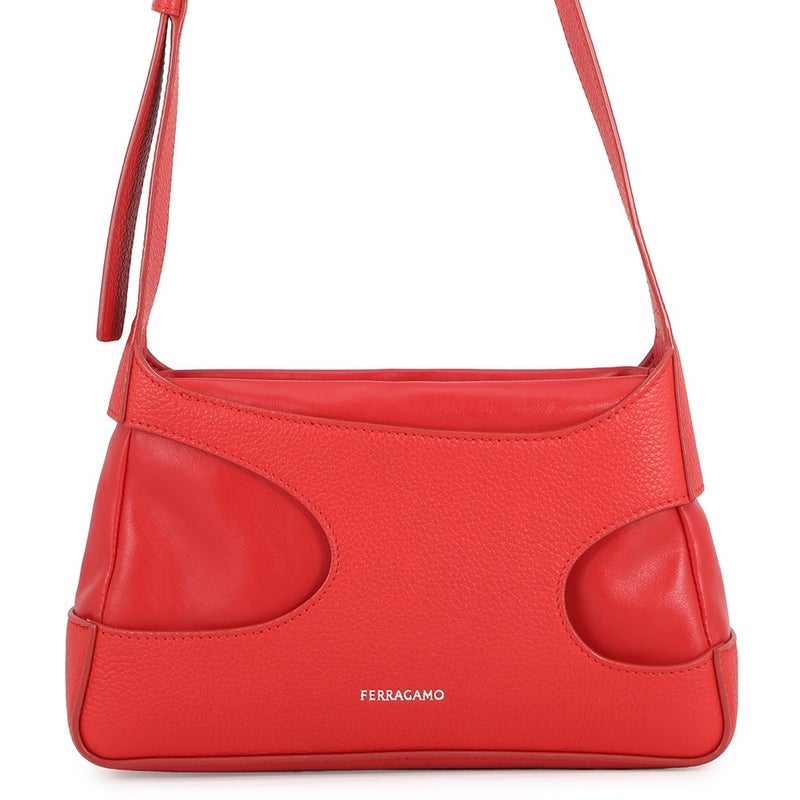 サルヴァトーレ・フェラガモ ショルダーバッグ カットアウト レザー 214956 Ferragamo