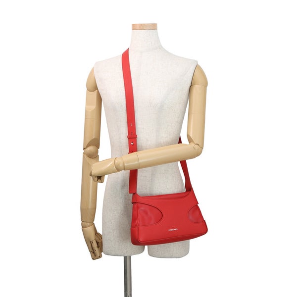 サルヴァトーレ・フェラガモ ショルダーバッグ カットアウト レザー 214956 Ferragamo