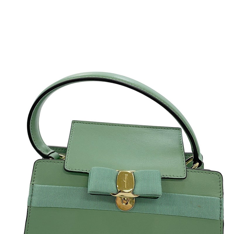 フェラガモ ショルダーバッグ ヴァラリボン レザー 21I282 Ferragamo 2way