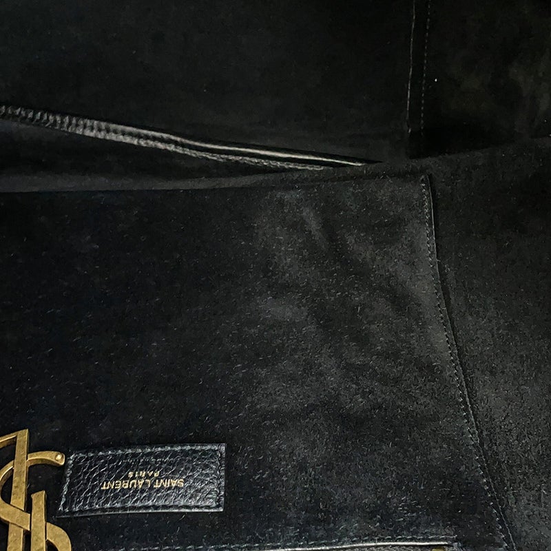 サンローランパリ トートバッグ LE 5 A 7 BEA ル・サンカセット ベア 763435 SAINT LAURENT PARIS 黒