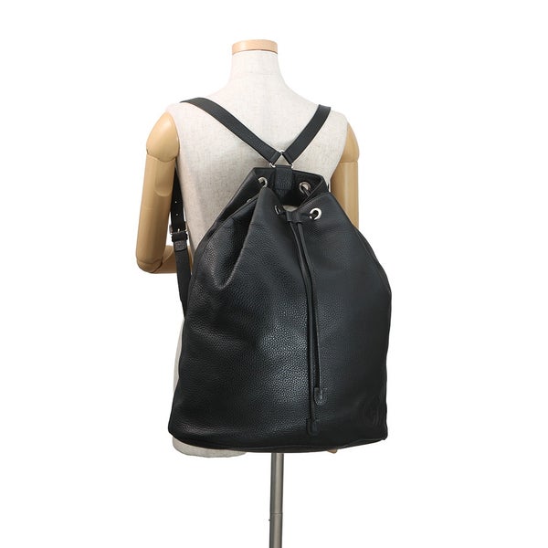 グッチ リュック ソーホー 巾着 バックパック レザー 625770 GUCCI バッグ リュックサック ブラック 黒
