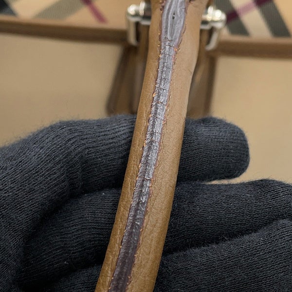バーバリー トートバッグ ノバチェック キャンバス レザー BURBERRY