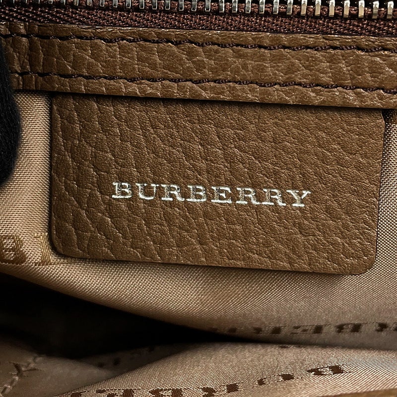 バーバリー トートバッグ ノバチェック キャンバス レザー BURBERRY