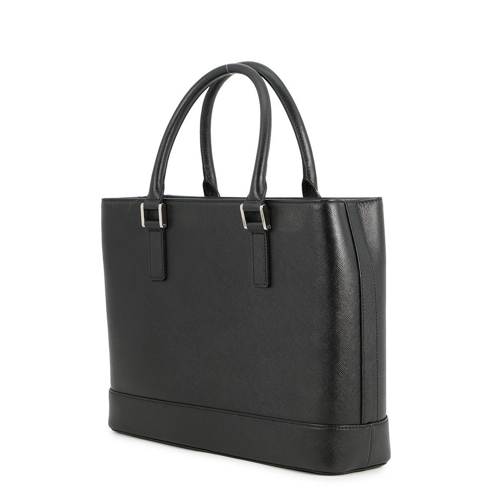 バーバリー トートバッグ ノバチェック レザー BURBERRY 黒 | 中古