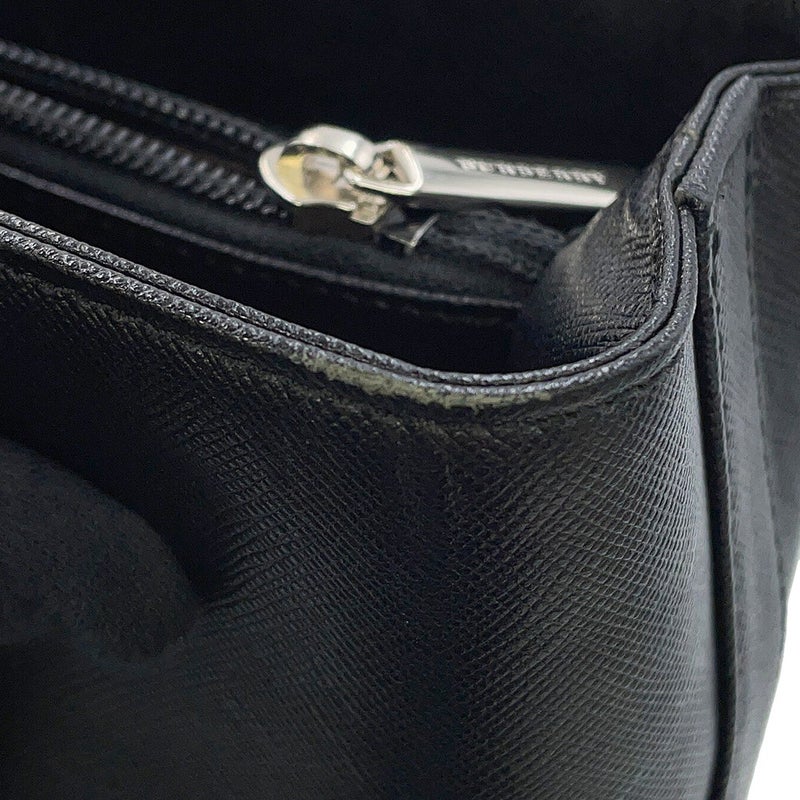 バーバリー トートバッグ ノバチェック レザー BURBERRY 黒
