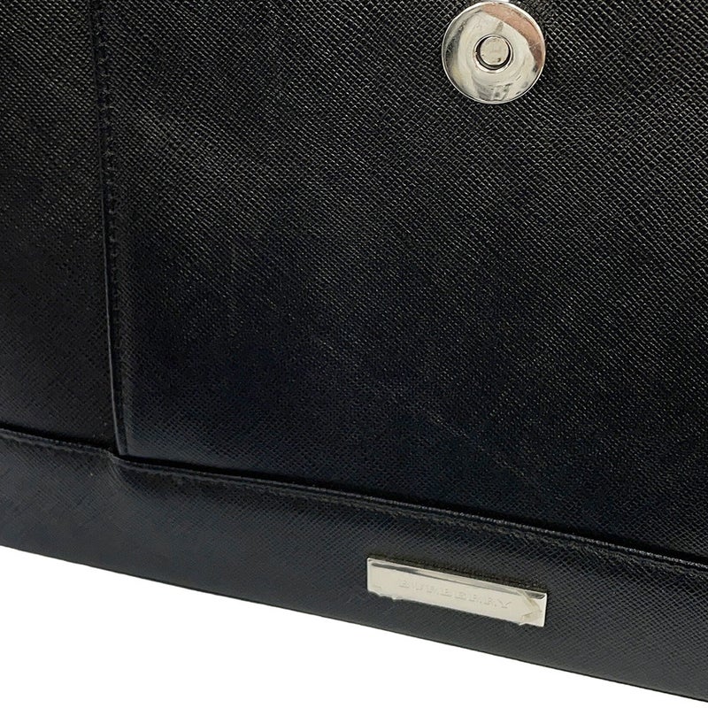 バーバリー トートバッグ ノバチェック レザー BURBERRY 黒