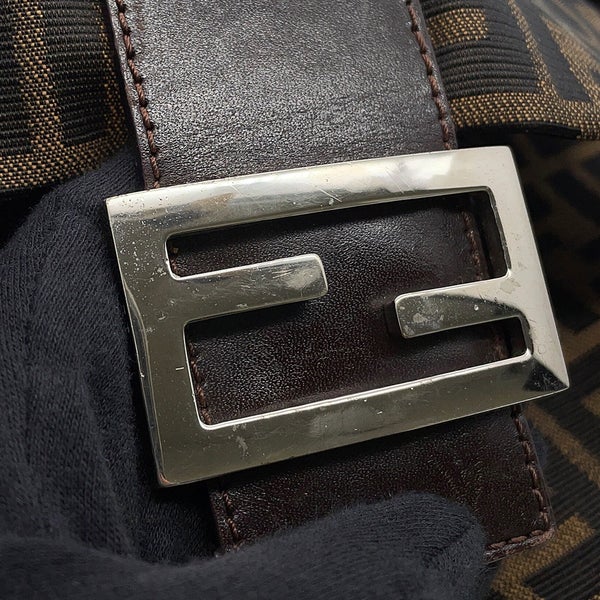 フェンディ ハンドバッグ ズッカ マンマバケット キャンバス 26325 FENDI ワンショルダーバッグ