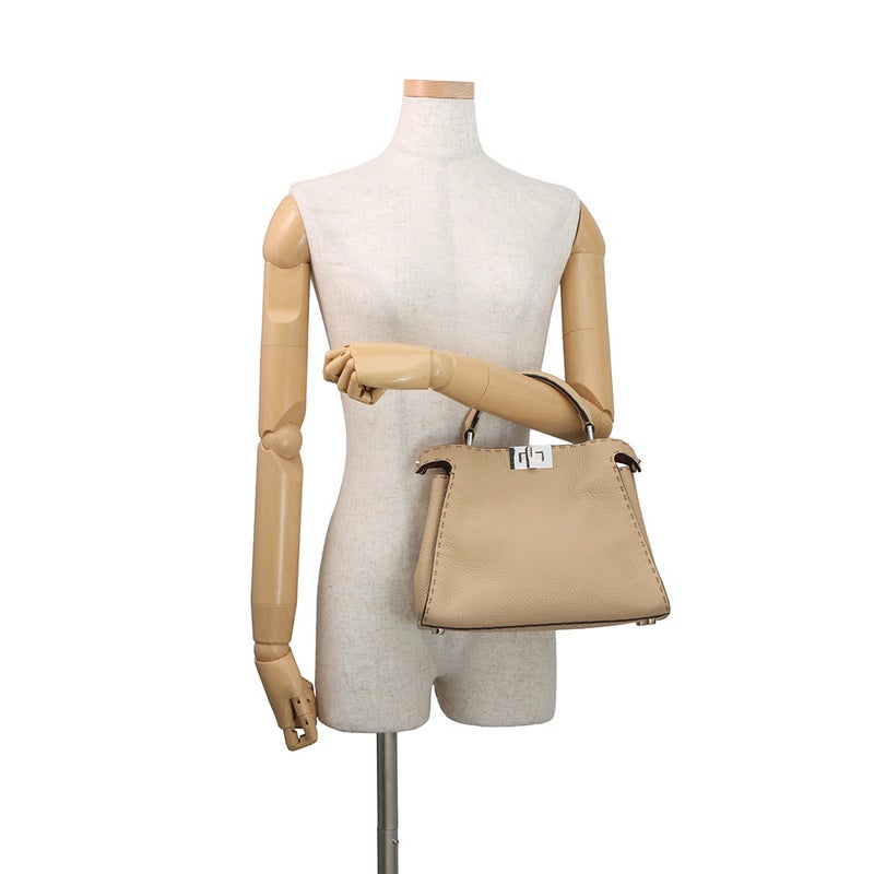 フェンディ ハンドバッグ ピーカブー アイコニックエッセンシャリー レザー 8BN302 FENDI 2wayショルダーバッグ