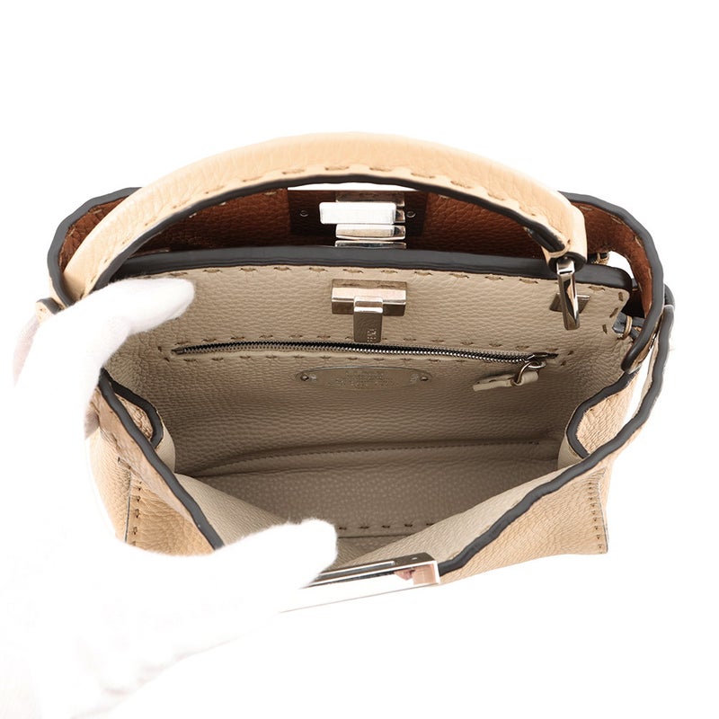 フェンディ ハンドバッグ ピーカブー アイコニックエッセンシャリー レザー 8BN302 FENDI 2wayショルダーバッグ