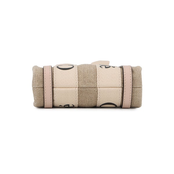 クロエ ハンドバッグ ウッディ ノース サウス ミニ トート キャンバス/カーフレザー CHC24AP243I266J5 Chloe 2way