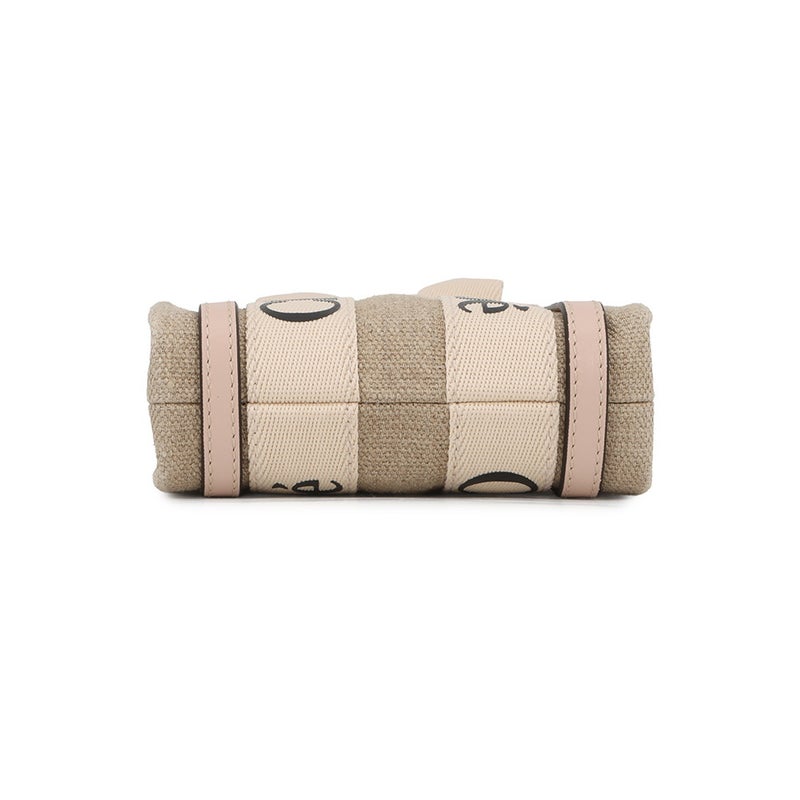 クロエ ハンドバッグ ウッディ ノース サウス ミニ トート キャンバス/カーフレザー CHC24AP243I266J5 Chloe 2way