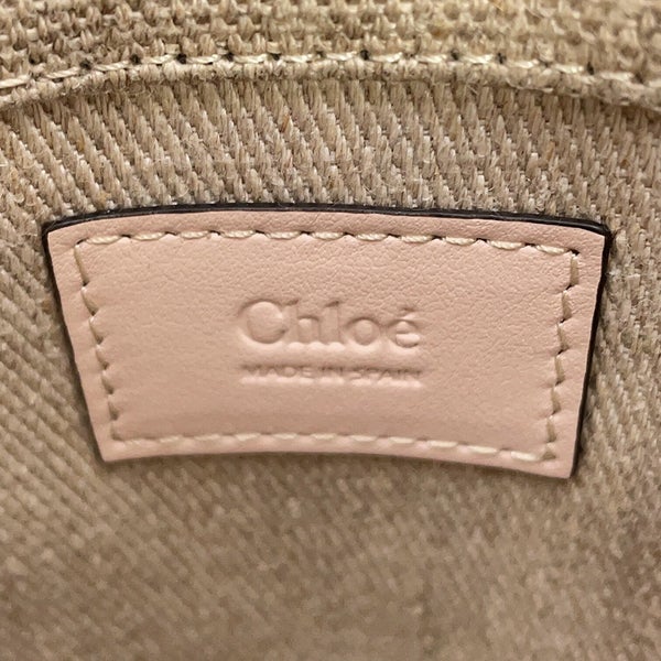 クロエ ハンドバッグ ウッディ ノース サウス ミニ トート キャンバス/カーフレザー CHC24AP243I266J5 Chloe 2way