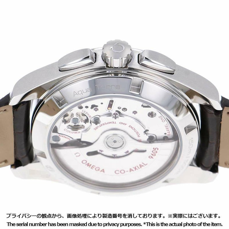オメガ シーマスター アクアテラ クロノグラフ GMT 231.13.43.52.02.001 シルバー文字盤
