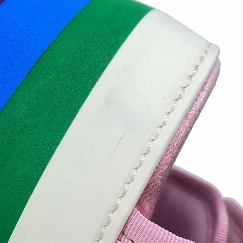 グッチ サンダル アディダスコラボ プラットフォーム シルク レディースサイズ36 1/2 702294 GUCCI adidas 靴